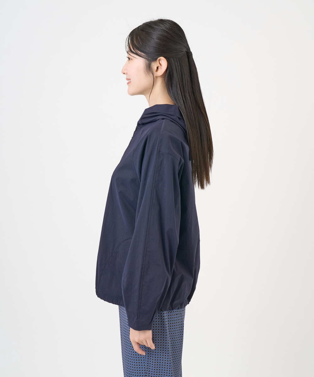 NGDGF37290 GIANNI LO GIUDICE(ジャンニ ロ ジュディチェ) [洗える]ナイロンストレッチタフタブルゾン ネイビー