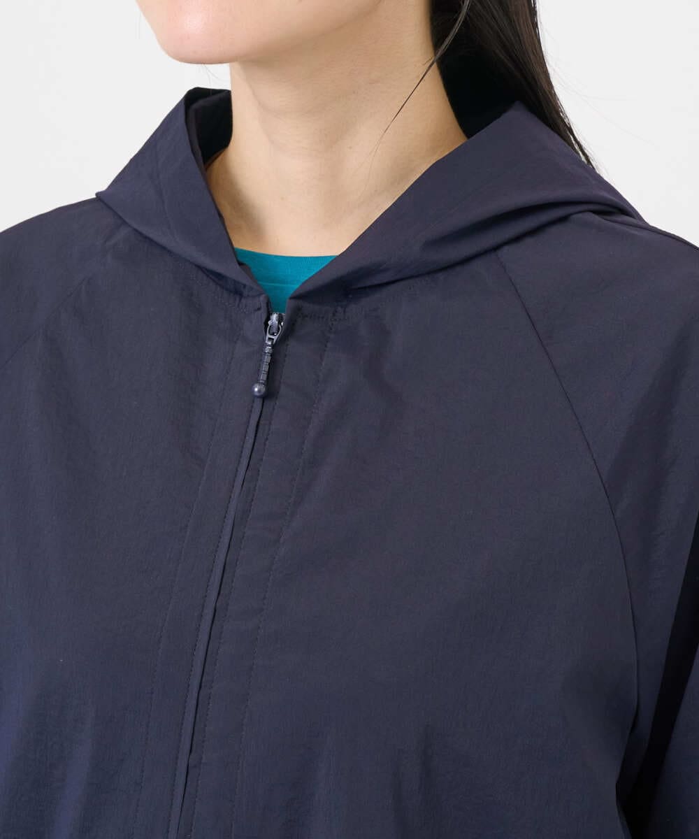 NGDGF37290 GIANNI LO GIUDICE(ジャンニ ロ ジュディチェ) [洗える]ナイロンストレッチタフタブルゾン ネイビー