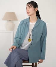 NGDGF57450 GIANNI LO GIUDICE(ジャンニ ロ ジュディチェ) [洗える・日本製]クレイペーパーナイロンジャケット ライトブルー