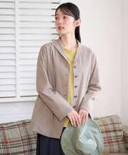 NGDGF57450 GIANNI LO GIUDICE(ジャンニ ロ ジュディチェ) [洗える・日本製]クレイペーパーナイロンジャケット ライトブルー