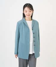 NGDGF57450 GIANNI LO GIUDICE(ジャンニ ロ ジュディチェ) [洗える・日本製]クレイペーパーナイロンジャケット ライトブルー