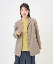 NGDGF57450 GIANNI LO GIUDICE(ジャンニ ロ ジュディチェ) [洗える・日本製]クレイペーパーナイロンジャケット ライトブルー