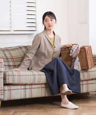 NGDGF57450 GIANNI LO GIUDICE(ジャンニ ロ ジュディチェ) [洗える・日本製]クレイペーパーナイロンジャケット ライトブルー