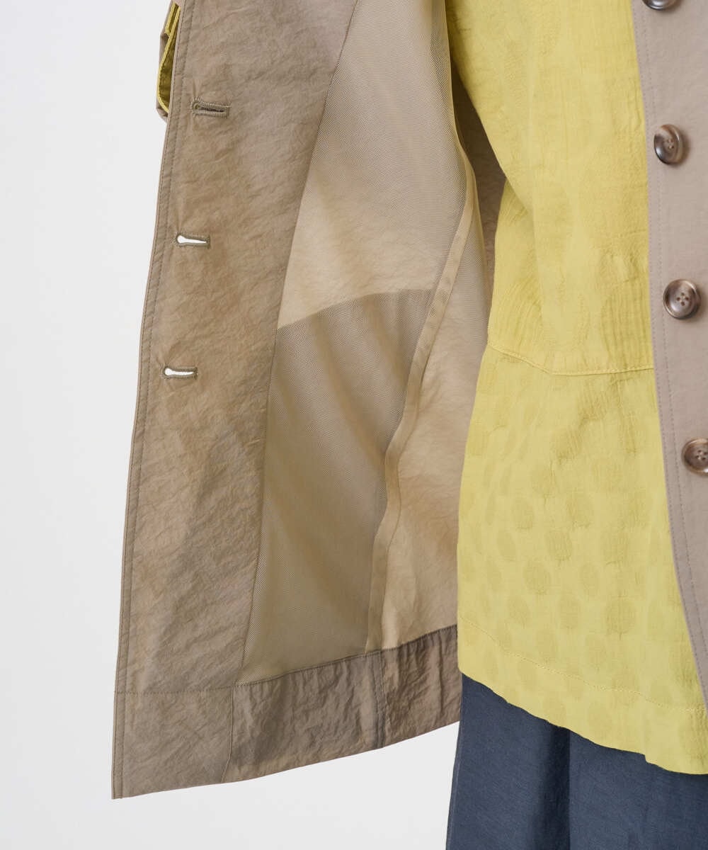 NGDGF57450 GIANNI LO GIUDICE(ジャンニ ロ ジュディチェ) [洗える・日本製]クレイペーパーナイロンジャケット ライトブルー