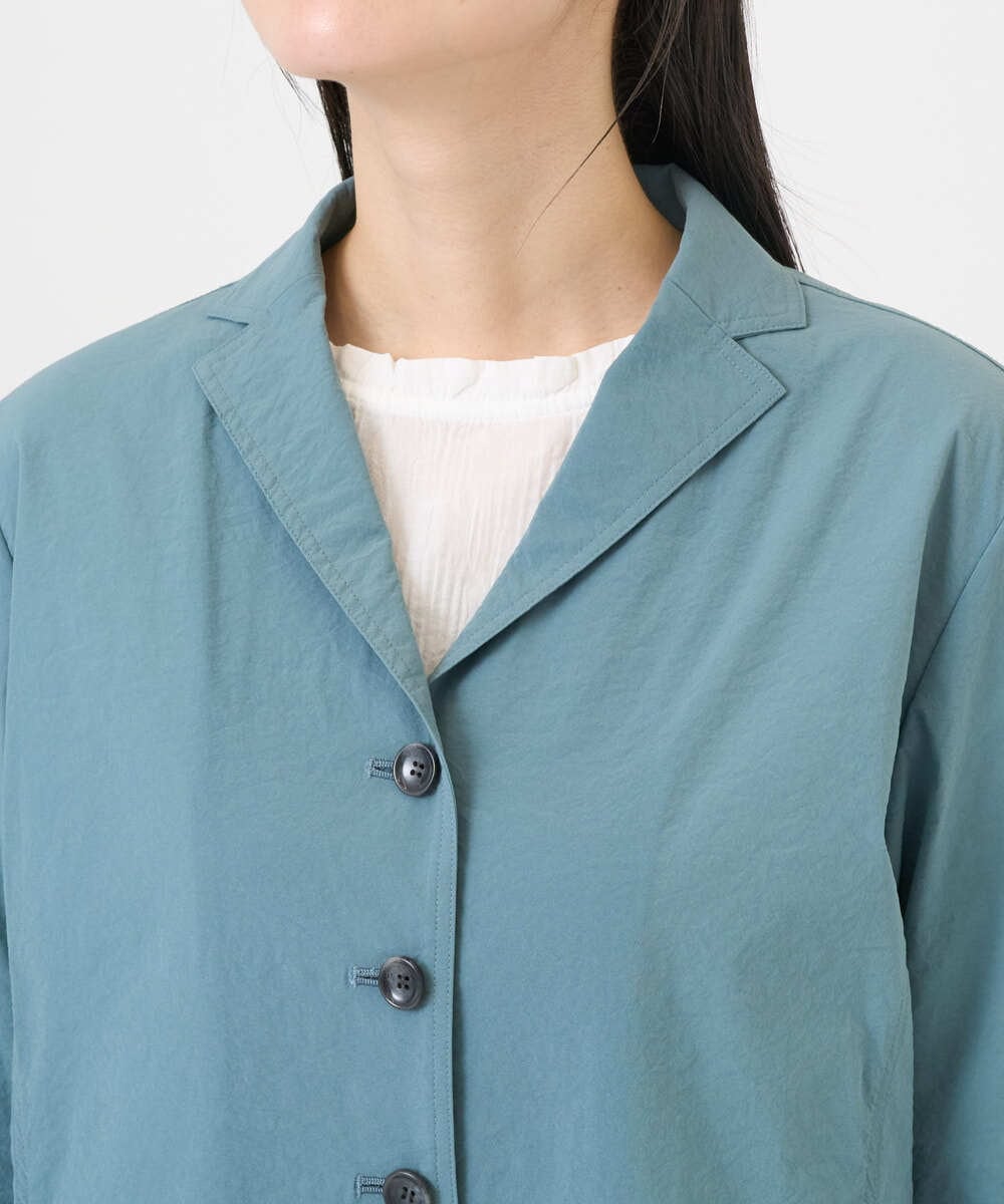 NGDGF57450 GIANNI LO GIUDICE(ジャンニ ロ ジュディチェ) [洗える・日本製]クレイペーパーナイロンジャケット ライトブルー