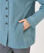 NGDGF57450 GIANNI LO GIUDICE(ジャンニ ロ ジュディチェ) [洗える・日本製]クレイペーパーナイロンジャケット ライトブルー