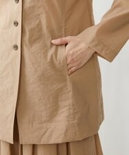 NGDGU17450 GIANNI LO GIUDICE(ジャンニ ロ ジュディチェ) [日本製]クレイペーパーナイロンジャケット ベージュ