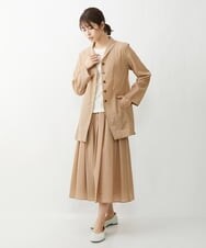 NGDGU17450 GIANNI LO GIUDICE(ジャンニ ロ ジュディチェ) [日本製]クレイペーパーナイロンジャケット ベージュ