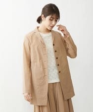 NGDGU17450 GIANNI LO GIUDICE(ジャンニ ロ ジュディチェ) [日本製]クレイペーパーナイロンジャケット ベージュ