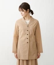 NGDGU17450 GIANNI LO GIUDICE(ジャンニ ロ ジュディチェ) [日本製]クレイペーパーナイロンジャケット ベージュ
