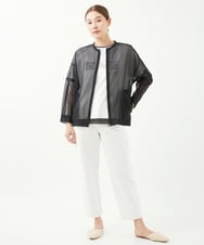 NGDGV40200 GIANNI LO GIUDICE(ジャンニ ロ ジュディチェ) [洗える]リップストップナイロンジャケット ブラック