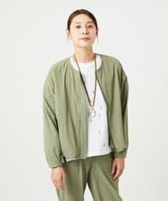 NGDHA01270 GIANNI LO GIUDICE(ジャンニ ロ ジュディチェ) [撥水加工・洗える]ナイロンリぺレントブルゾン カーキ