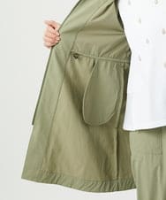 NGDHA02290 GIANNI LO GIUDICE(ジャンニ ロ ジュディチェ) [撥水加工・洗える]ナイロンリぺレントロングジレ カーキ