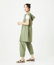 NGDHA02290 GIANNI LO GIUDICE(ジャンニ ロ ジュディチェ) [撥水加工・洗える]ナイロンリぺレントロングジレ カーキ