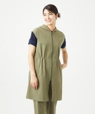NGDHA02290 GIANNI LO GIUDICE(ジャンニ ロ ジュディチェ) [洗える・撥水加工]ナイロンリぺレントロングジレ カーキ