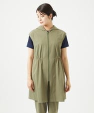 NGDHA02290 GIANNI LO GIUDICE(ジャンニ ロ ジュディチェ) [洗える・撥水加工]ナイロンリぺレントロングジレ カーキ