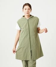 NGDHA02290 GIANNI LO GIUDICE(ジャンニ ロ ジュディチェ) [撥水加工・洗える]ナイロンリぺレントロングジレ カーキ