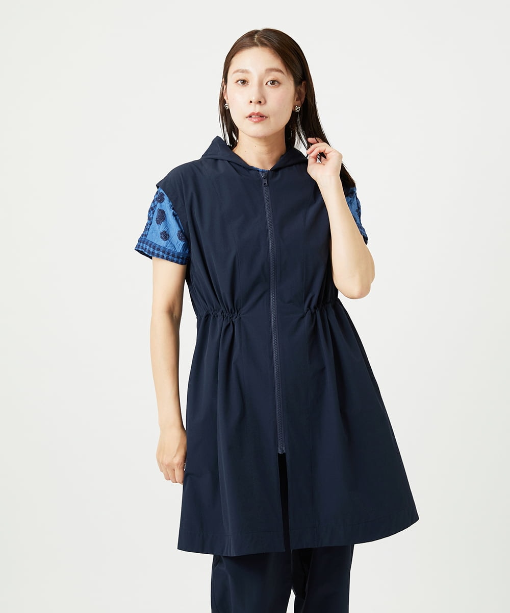 NGDHA02290 GIANNI LO GIUDICE(ジャンニ ロ ジュディチェ) [撥水加工・洗える]ナイロンリぺレントロングジレ ネイビー