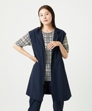 NGDHA02290 GIANNI LO GIUDICE(ジャンニ ロ ジュディチェ) [撥水加工・洗える]ナイロンリぺレントロングジレ ネイビー