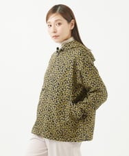 NGDHW07250 GIANNI LO GIUDICE(ジャンニ ロ ジュディチェ) [洗える・撥水加工]レインフラワープリントブルゾン ネイビー×イエロー