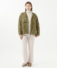 NGDHW07250 GIANNI LO GIUDICE(ジャンニ ロ ジュディチェ) [洗える・撥水加工]レインフラワープリントブルゾン ネイビー×イエロー