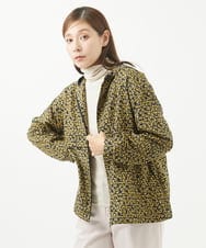 NGDHW07250 GIANNI LO GIUDICE(ジャンニ ロ ジュディチェ) [洗える・撥水加工]レインフラワープリントブルゾン ネイビー×イエロー