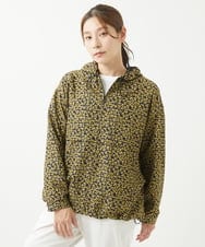 NGDHW07250 GIANNI LO GIUDICE(ジャンニ ロ ジュディチェ) [洗える・撥水加工]レインフラワープリントブルゾン ネイビー×イエロー