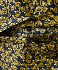 NGDHW07250 GIANNI LO GIUDICE(ジャンニ ロ ジュディチェ) [洗える・撥水加工]レインフラワープリントブルゾン ネイビー×イエロー