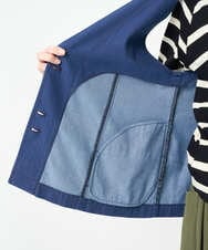 NGDJB21290 GIANNI LO GIUDICE(ジャンニ ロ ジュディチェ) [接触冷感・洗える]ビヨンドデニムＶネックジレ ネイビー