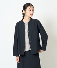 NGDJD11430 GIANNI LO GIUDICE(ジャンニ ロ ジュディチェ) [日本製]ウールステッチストライプジャケット ネイビー