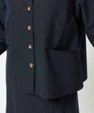 NGDJD11430 GIANNI LO GIUDICE(ジャンニ ロ ジュディチェ) [日本製]ウールステッチストライプジャケット ネイビー