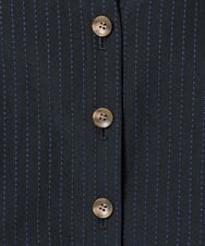 NGDJD11430 GIANNI LO GIUDICE(ジャンニ ロ ジュディチェ) [日本製]ウールステッチストライプジャケット ネイビー