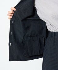 NGDJD11430 GIANNI LO GIUDICE(ジャンニ ロ ジュディチェ) [日本製]ウールステッチストライプジャケット ネイビー