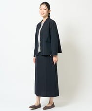 NGDJD11430 GIANNI LO GIUDICE(ジャンニ ロ ジュディチェ) [日本製]ウールステッチストライプジャケット ネイビー