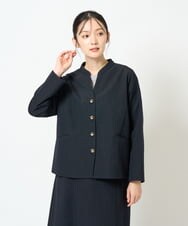 NGDJD11430 GIANNI LO GIUDICE(ジャンニ ロ ジュディチェ) [日本製]ウールステッチストライプジャケット ネイビー