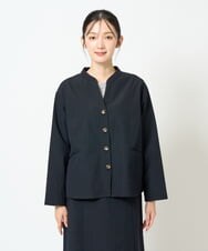 NGDJD11430 GIANNI LO GIUDICE(ジャンニ ロ ジュディチェ) [日本製]ウールステッチストライプジャケット ネイビー