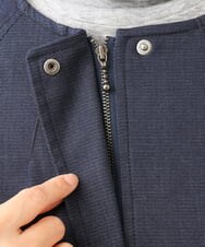 NGDJD14390 GIANNI LO GIUDICE(ジャンニ ロ ジュディチェ) [洗える]デニムライクシャンブレージャケット ネイビー