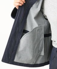 NGDJD14390 GIANNI LO GIUDICE(ジャンニ ロ ジュディチェ) [洗える]デニムライクシャンブレージャケット ネイビー