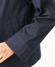 NGDJD14390 GIANNI LO GIUDICE(ジャンニ ロ ジュディチェ) [洗える]デニムライクシャンブレージャケット ネイビー