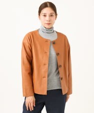 NGDJD15790 GIANNI LO GIUDICE(ジャンニ ロ ジュディチェ) シープレザージャケット オランジュ