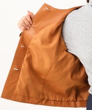NGDJD15790 GIANNI LO GIUDICE(ジャンニ ロ ジュディチェ) シープレザージャケット オランジュ