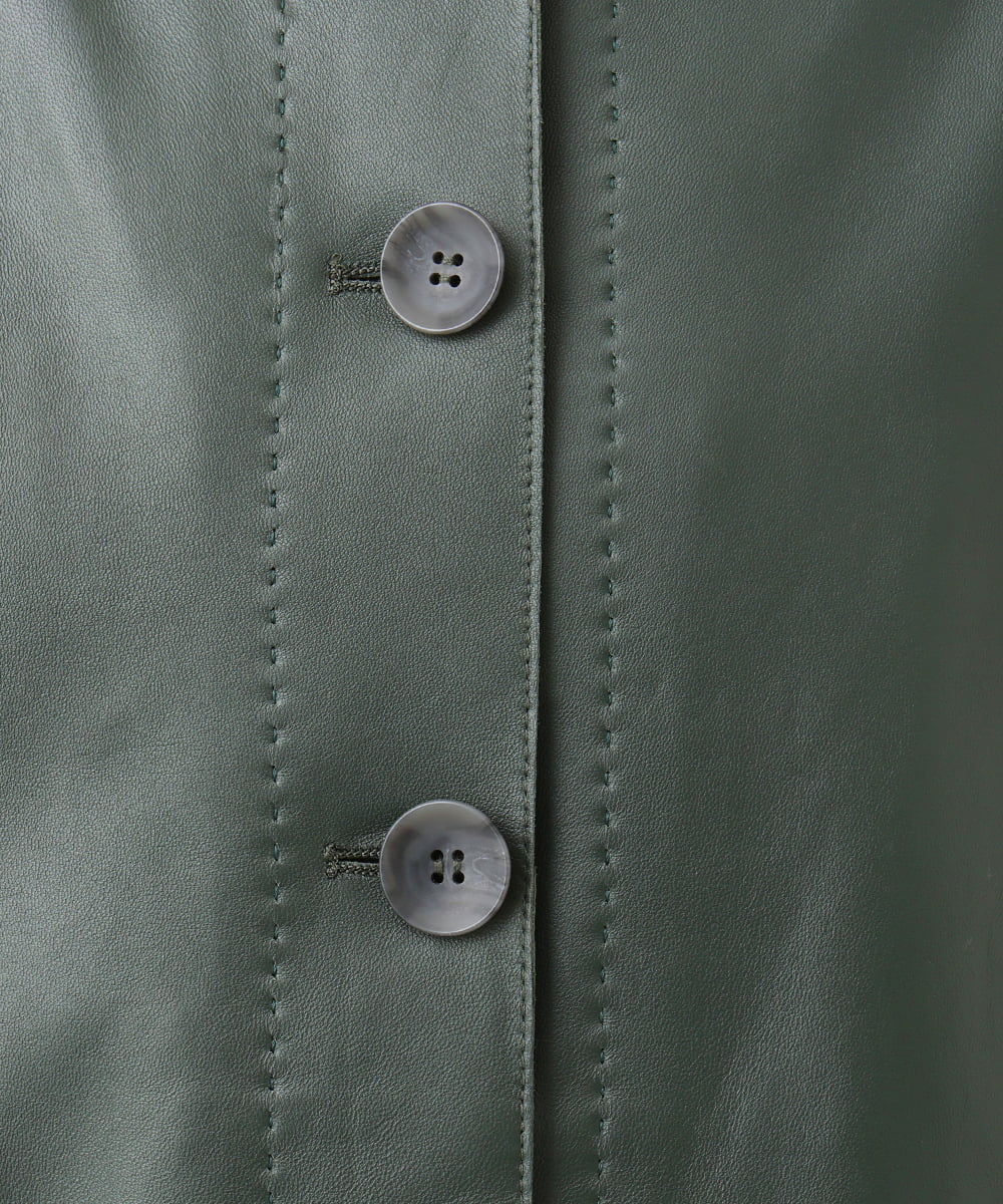 NGDJD15790 GIANNI LO GIUDICE(ジャンニ ロ ジュディチェ) シープレザージャケット オランジュ