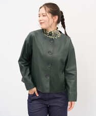 NGDJD15790 GIANNI LO GIUDICE(ジャンニ ロ ジュディチェ) シープレザージャケット オランジュ