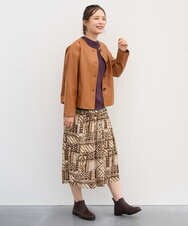 NGDJD15790 GIANNI LO GIUDICE(ジャンニ ロ ジュディチェ) シープレザージャケット オランジュ