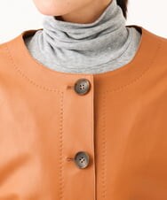 NGDJD15790 GIANNI LO GIUDICE(ジャンニ ロ ジュディチェ) シープレザージャケット オランジュ