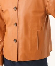 NGDJD15790 GIANNI LO GIUDICE(ジャンニ ロ ジュディチェ) シープレザージャケット オランジュ