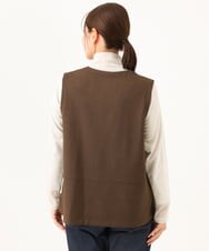 NGDJD18250 GIANNI LO GIUDICE(ジャンニ ロ ジュディチェ) [洗える・日本製]アルガンギャバベスト ブラウン
