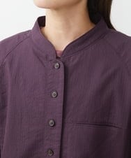 NGDJS20390 GIANNI LO GIUDICE(ジャンニ ロ ジュディチェ) [洗える]ステッチドビーショート丈ジャケット パープル