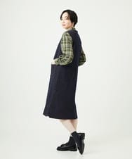 NGEAE12390 GIANNI LO GIUDICE(ジャンニ ロ ジュディチェ) [洗える]デニムカラーリバーワンピース オレンジ