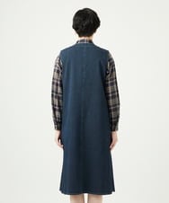 NGEAE12390 GIANNI LO GIUDICE(ジャンニ ロ ジュディチェ) [洗える]デニムカラーリバーワンピース グリーン